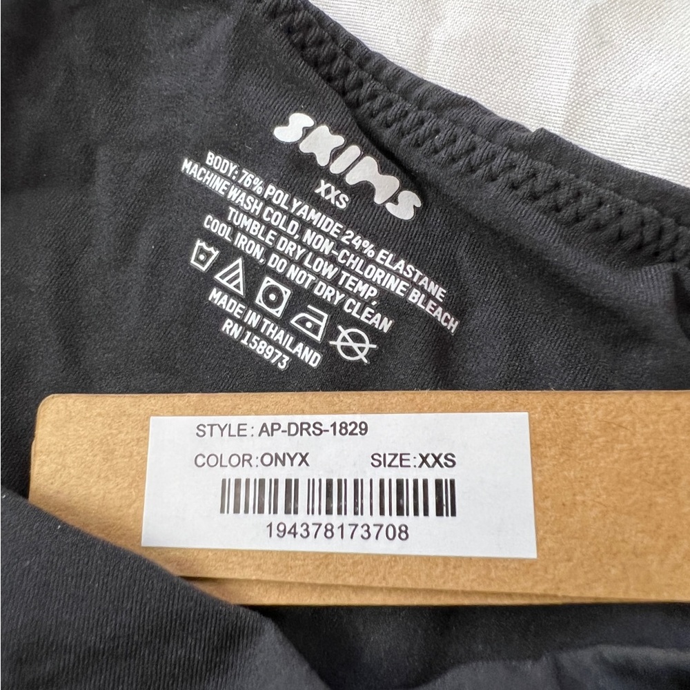 SKIMS Fits Everybody Slip Maxi Long Bodycon Dress Black - Picture 3 of 4